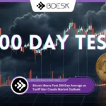 Crypto News 13Desk | Bitcoin Bears Test 200-Day Average as Tariff War Clouds Market Outlook