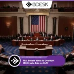 Crypto News 13Desk | U.S. Senate Votes to Overturn IRS Crypto Rule on DeFi